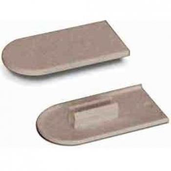 Capuchons de protection cabineo métallisé, acier sombre, 100pcs