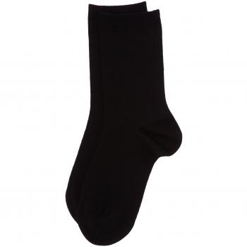 Calcetines cortos de lana para señora, color negro, talla 39/42