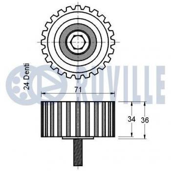 RUVILLE 325156 Soporte del motor