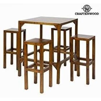 Mesa Alta Franklin con Juego de 4 Taburetes