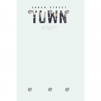 URBAN STREET TOWN Garderobenleiste QUEENCE – 6 Haken, 80×120 cm