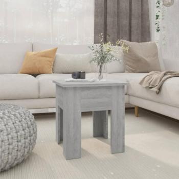 Sonoma Grey Coffee Table 40x40x42 cm Engineered Wood