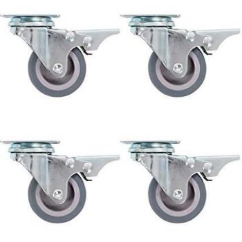 Swivel Caster, Double Brake, 4 pcs, 50 mm, vidaXL