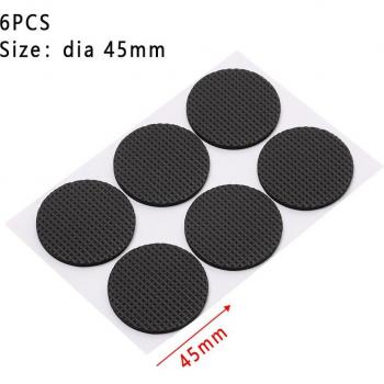 Tapis de sol en EVA noir, anti-dérapant, auto-adhésif, épais, forme géométrique pour meubles