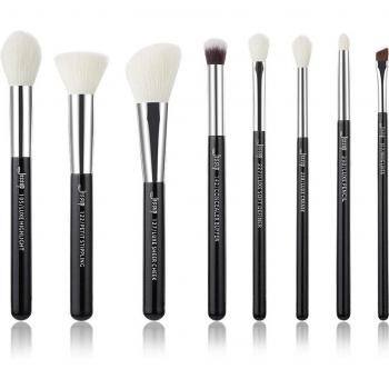 Brochas de maquillaje Jessup en color blanco perla y oro rosa