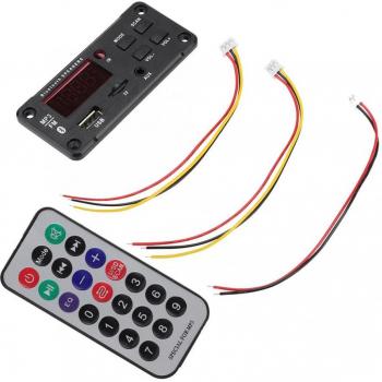 Système de haut-parleurs voiture Bluetooth 5.0, décodage MP3, afficheur couleur