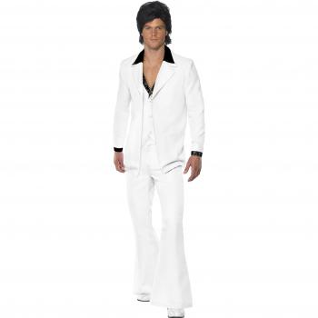 Costume de fête disco homme blanc XL