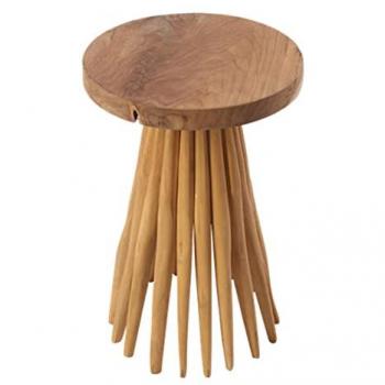 Table de bout de canapé en bois de teck
