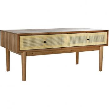 Rattan-Fir Centre Table DKD – 106 x 55 x 46 cm