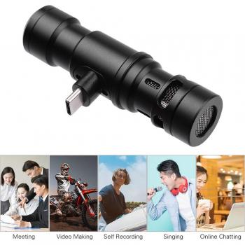 Andoer Type-C Video Mic for Smartphones with Windscreen