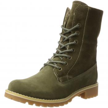 Green Tamaris Combat Boots for Women