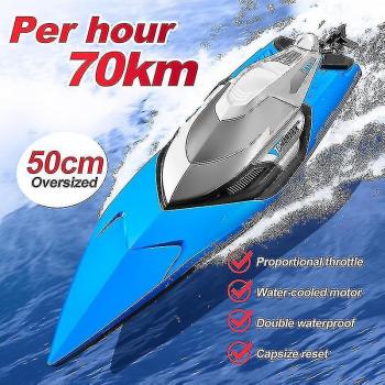 Bateau de course télécommandé 70 km/h pour garçons