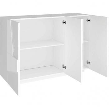 Madia 3 ante in finitura bianco lucido