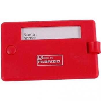 Fabrizio Roter Anhänger „Adressblock“ 8,5 cm