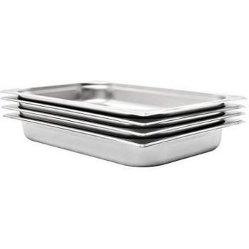 GN 1/1 Stainless Steel Gastronomic Containers 4 pcs 65 mm