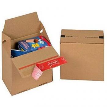 ColomPac boîte Eurobox S, cannelure simple, fermeture adhésive, dimensions L 150 x B 100 x H 150 mm, 20 unités