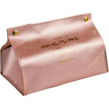 Boîte pratique à serviette et papier en cuir