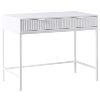 Adelaide 2 Cassetti Console Mobile in Legno Ingegnerizzato MDF Bianco
