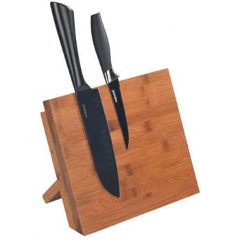 WENKO Magnet-Messerblock Mesina aus Bambus im Landhaus-Stil