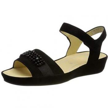 ARA Damen Capri 1228007 Plateausandalen, Schwarz (Schwarz 01), 39 EU