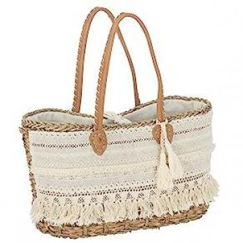Trousse de plage 49 cm, dentelle couleur crème