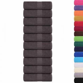 50 pcs Anthracite Washcloths 15x21 cm 360 gsm 100% Cotton