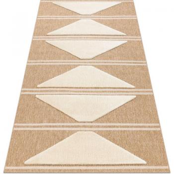 RUGSX Spark Beige Geometric Area Rug 200x290 cm