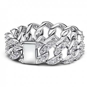 Pandora Silberring Kettenring für Silber Pavé