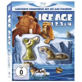 Collection Blu‑ray Ice Age 1–4 avec figurines incluses
