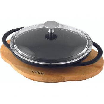 Ghiotta Wok Ghisa 20 cm – Vetro e Maniglie