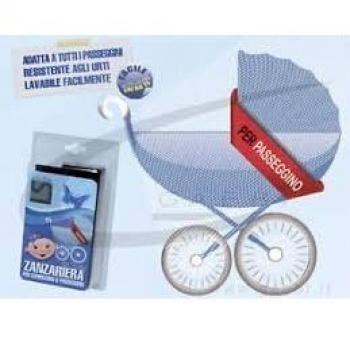 Zanzariera per passeggino 70x130 bianca