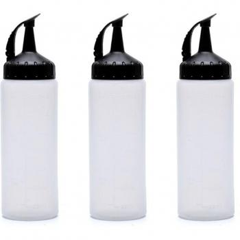 Bouteille à presser en plastique pour condiments