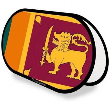 Sri Lanka Dual‑Side Ovale Flag – 70x120 cm, Durable Polyester