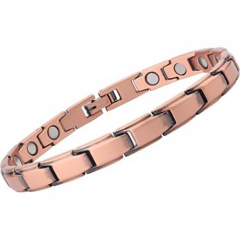 Tobillera de cobre 99.99% para mujer, tratamiento de artritis y dolor en pies