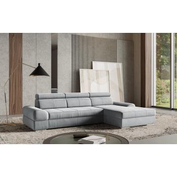 SIT & MORE L‑Form Ecksofa (B:284 cm, H:79 cm, T:171 cm) – hellgrau, 100% Polyester