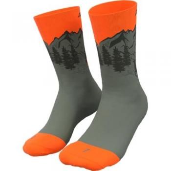 Calcetines Dynafit Stay Fast Verde y Naranja para Hombre Talla 35-38