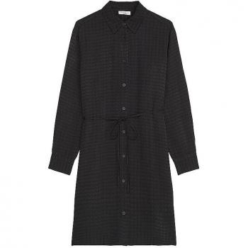 Marc O'Polo DENIM Kleid mit Bindegürtel in Pepita-Optik