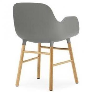 Normann Copenhagen Oak Grey Sculpted Chair