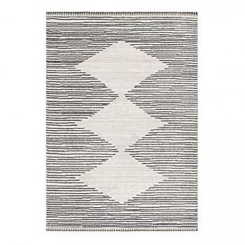 Kelim Teppich Berber Optik 140 x 200 cm, Retro Ethno marokkanisch, Höhe 15 mm