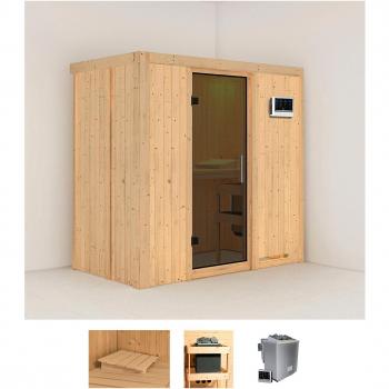 Sauna KARIBU Vada, 196 x 118 x 198 cm, 9 kW
