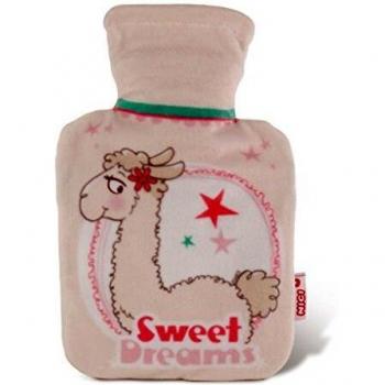 NICI Wärmflasche Lama Dalia, Fleece-Hülle, 16,5 x 26,5 cm