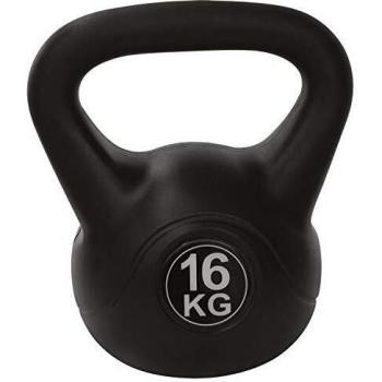 Kettlebell aus PVC, 12 kg, gefüllt mit Sand – Marke Tunturi