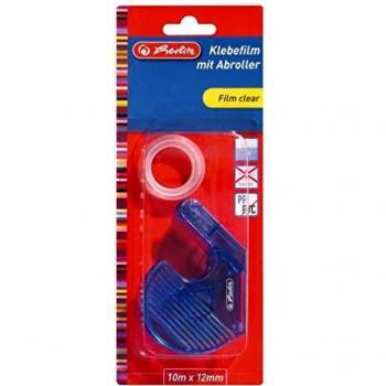 Herlitz Klebefilm 10m x 12mm Abroller sortiert farbig