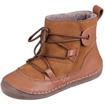 Froddo Paix Winter Sweet 2160073-2 Cognac Nubuk Lammfell Kinderstiefel