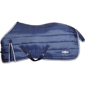 WeatherBeeta Pferdedecke Saxon Standard Neck – Mittelgröße 140 cm, 200 g, Blau-Weiß