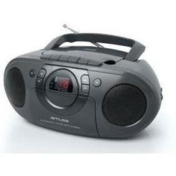 Muse M‑19 RDC Hybrid‑Radio: CD, Analog, FM, Aufzeichnungsfunktion, LED‑Display, Teleskopantenne, anthrazit