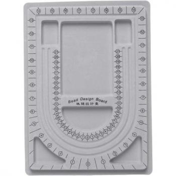 Gray Flocked Jewelry Making Tray