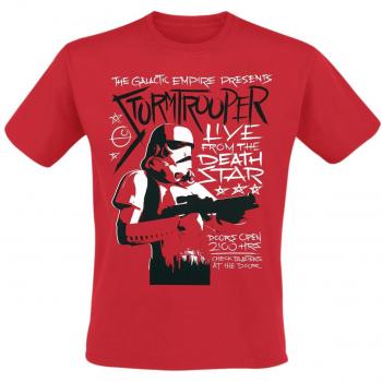 T-Shirt Star Wars Stormtrooper Art Uomo Rosso S a XXL