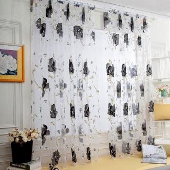 Vine Leaves Sheer Window Treatment