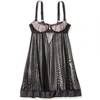 Curvy Kate Belle Babydoll Bra, Blush/Black, 30E